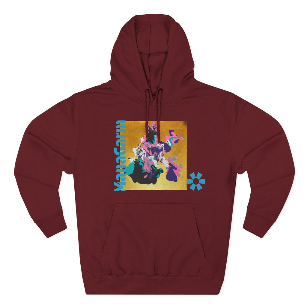 4 The Streets Abstract Hoodie — 'the show' Three-Panel Graphic Fleece