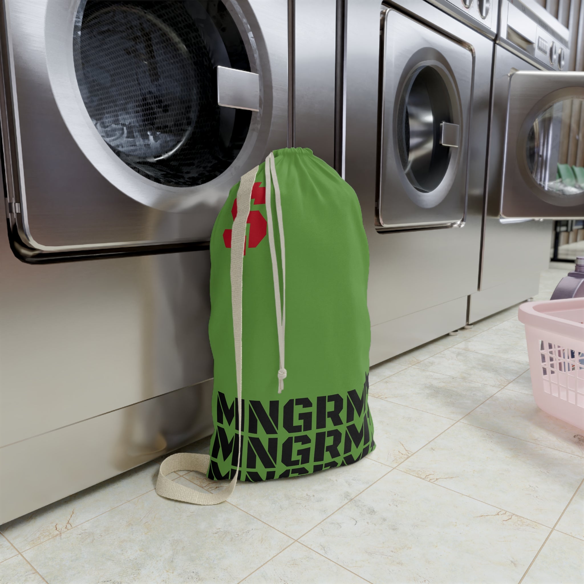 College-Style Laundry Bag — Managarm Streetwear Travel & Chill Tote