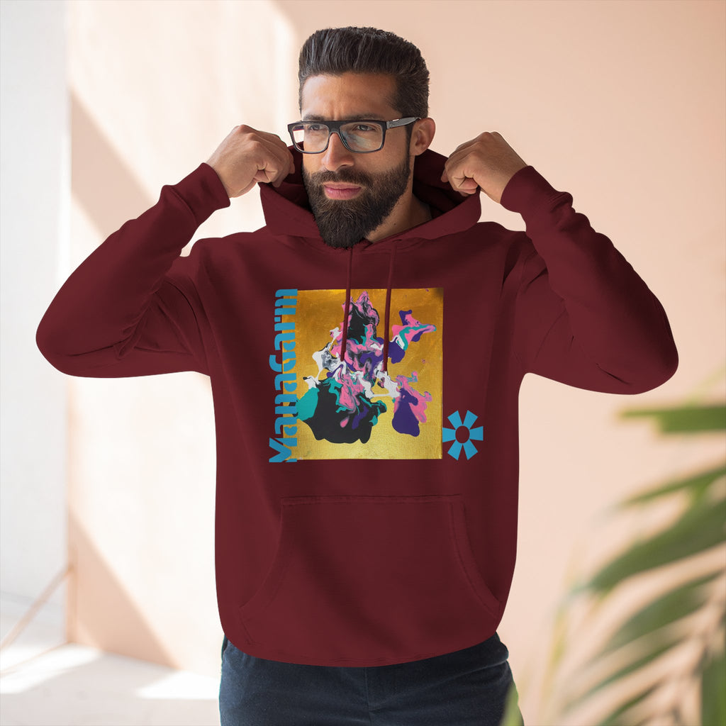 4 The Streets Abstract Hoodie — 'the show' Three-Panel Graphic Fleece