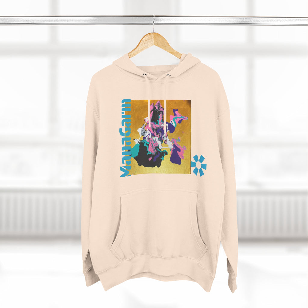 4 The Streets Abstract Hoodie — 'the show' Three-Panel Graphic Fleece