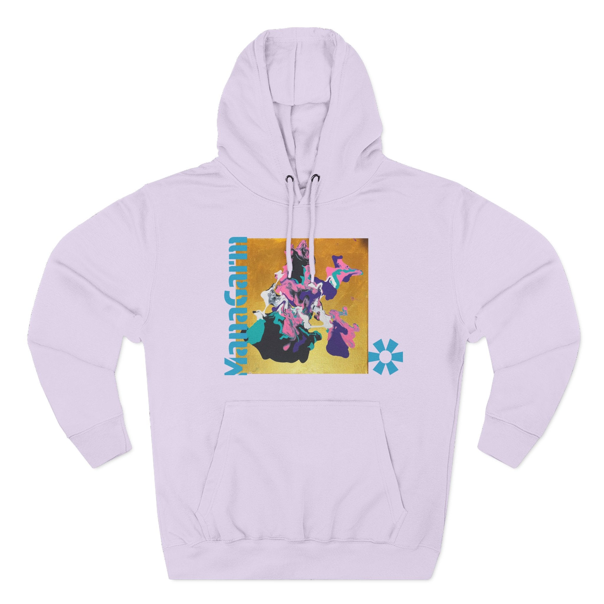 4 The Streets Abstract Hoodie — 'the show' Three-Panel Graphic Fleece