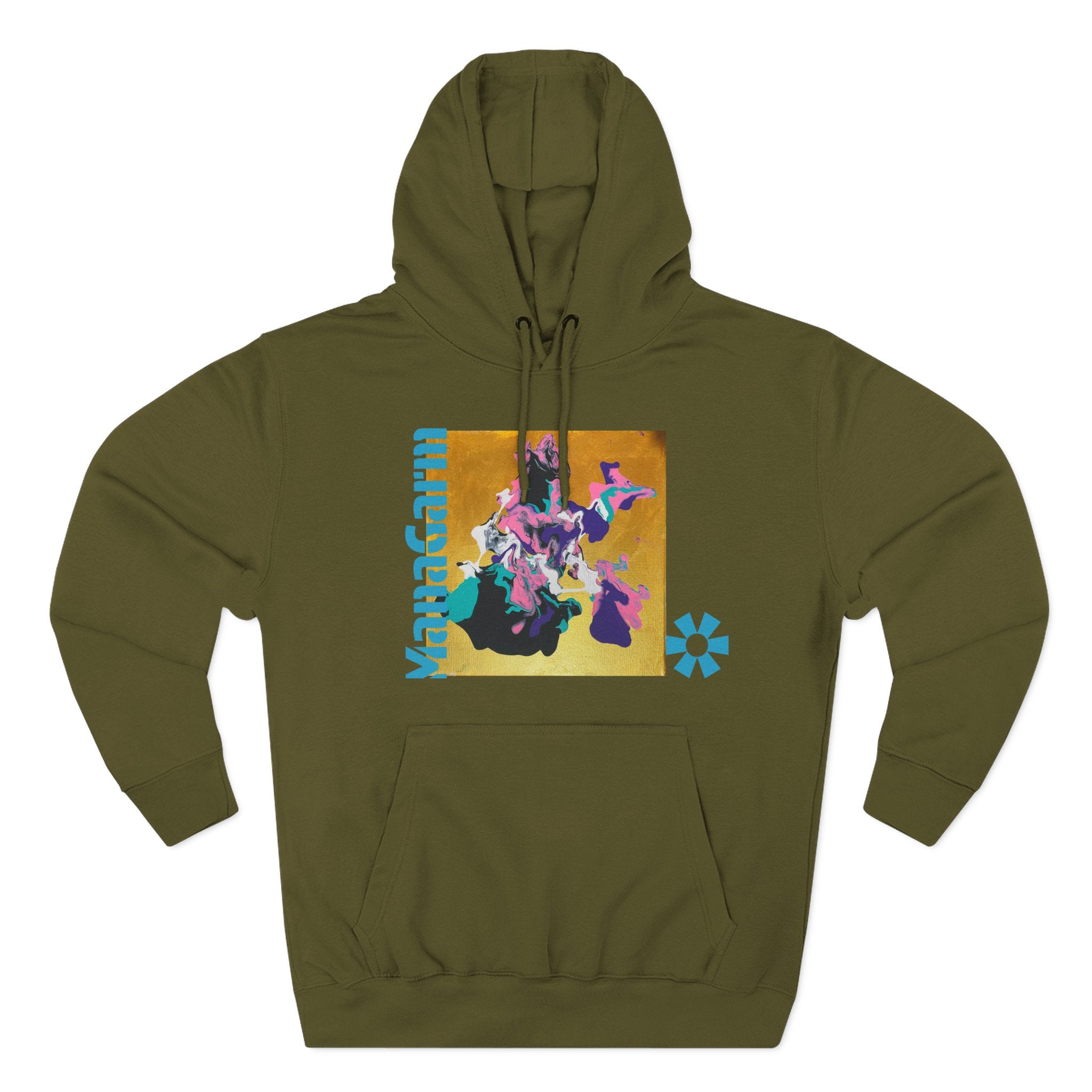 4 The Streets Abstract Hoodie — 'the show' Three-Panel Graphic Fleece