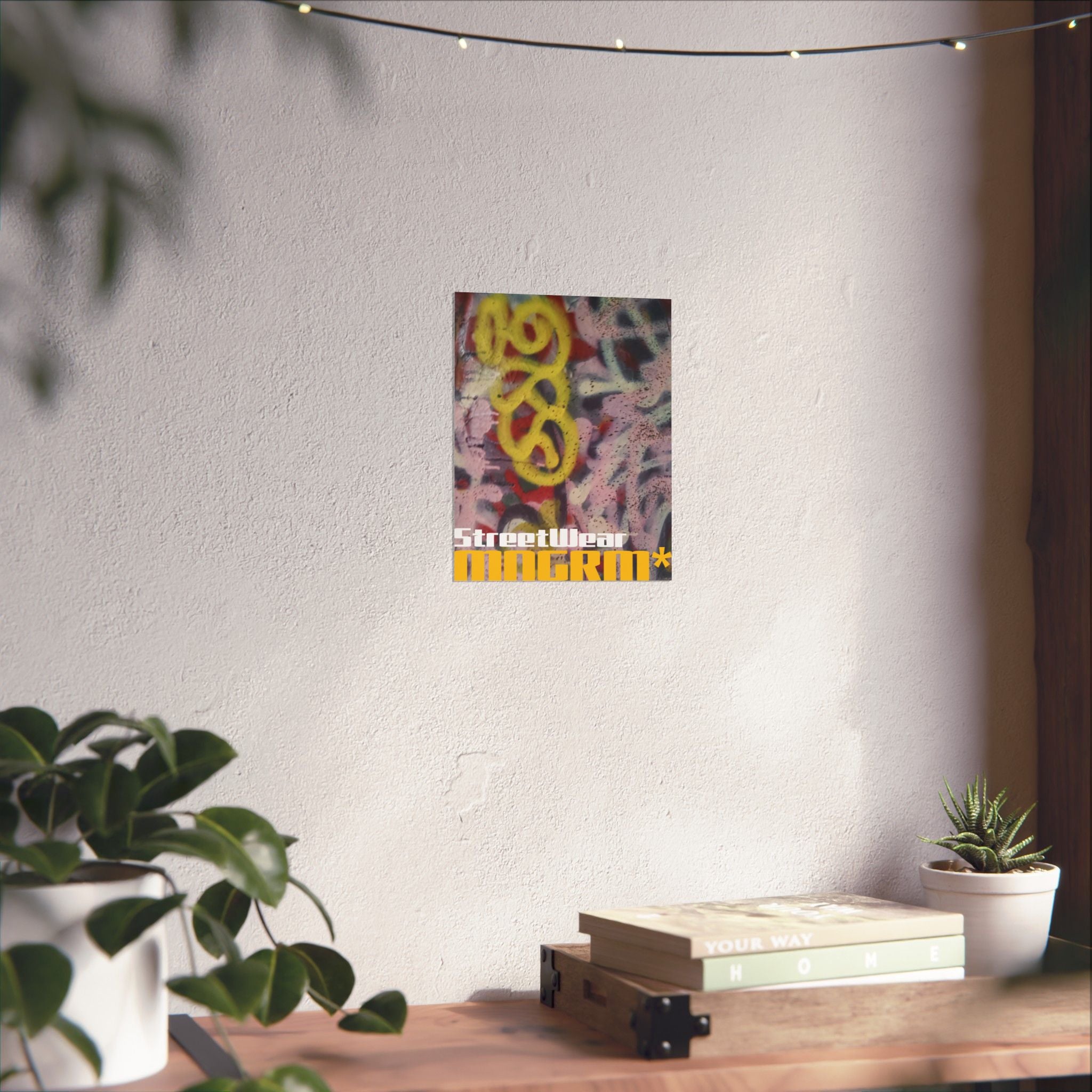 Graffiti Chill Matte Vertical Poster — 'Managarm' Spray-Paint Mini Poster for Dorm & Office