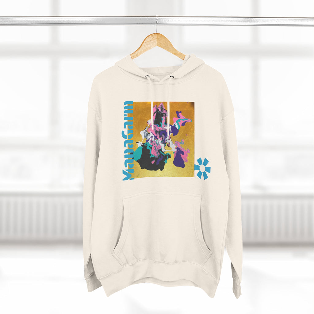 4 The Streets Abstract Hoodie — 'the show' Three-Panel Graphic Fleece