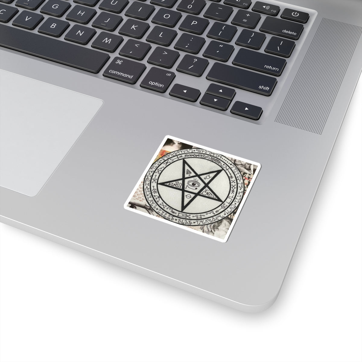 Managarm Pentagram Kiss-Cut Sticker — 90s Skateboard Sigil (Dark Aesthetic)