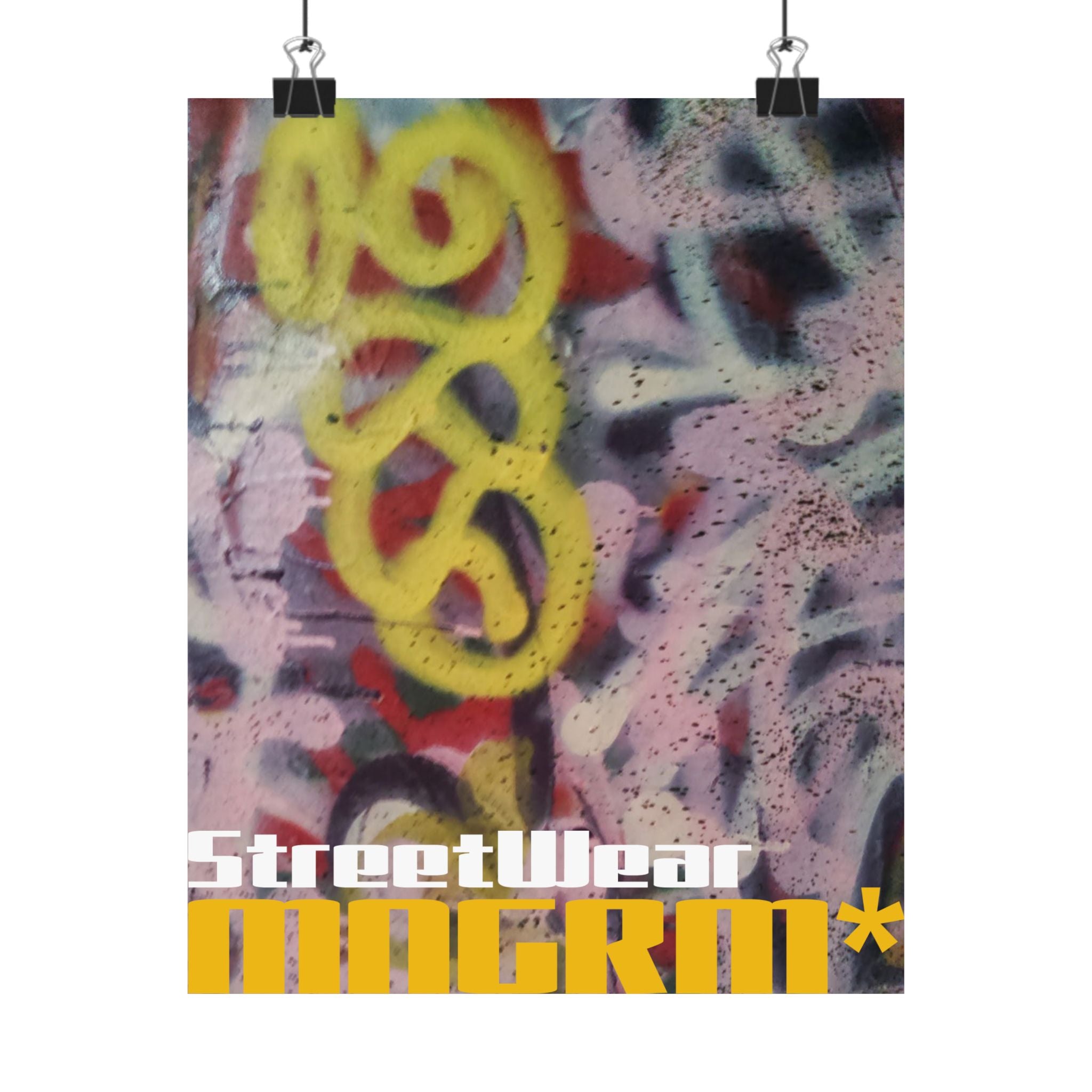 Graffiti Chill Matte Vertical Poster — 'Managarm' Spray-Paint Mini Poster for Dorm & Office